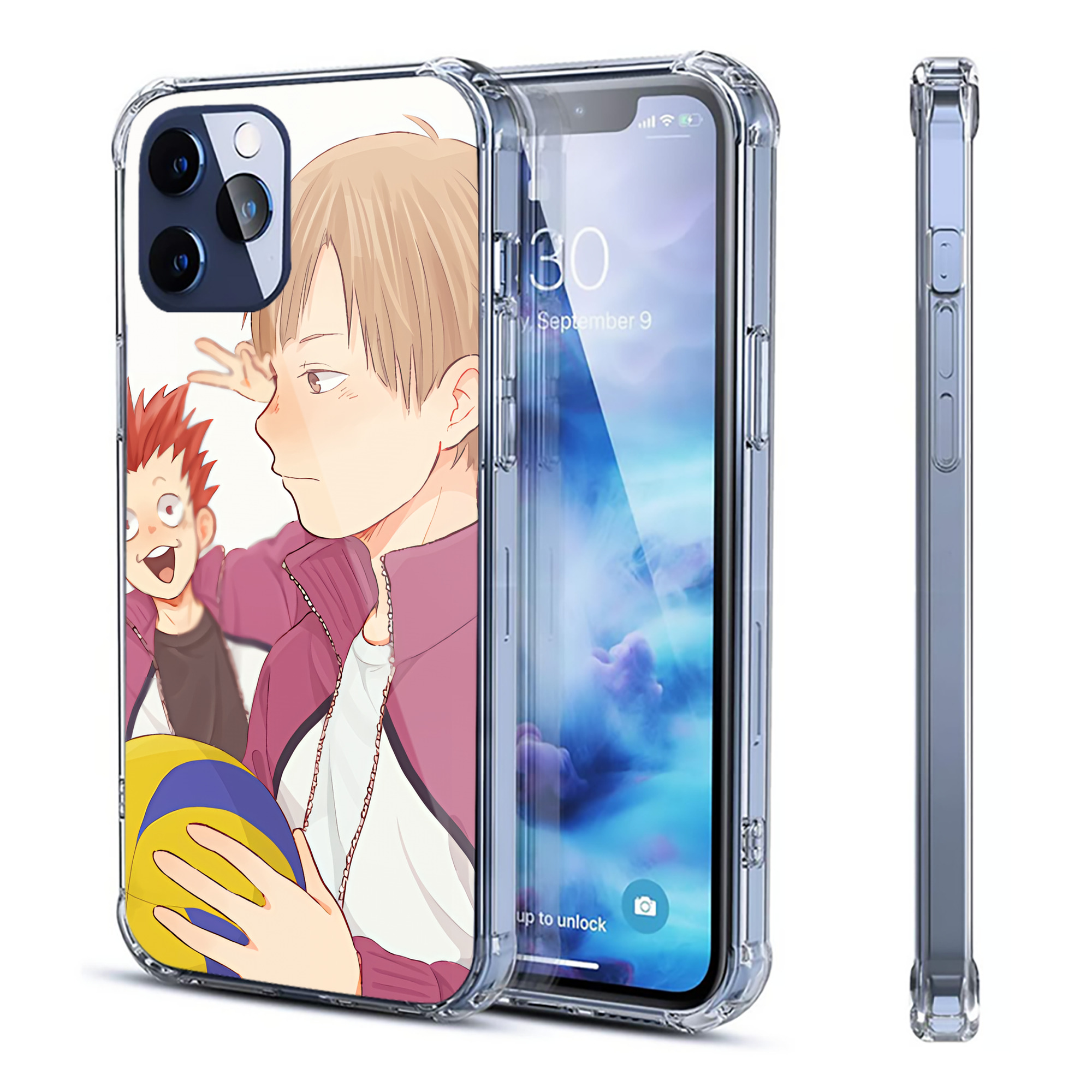 （画像用） ハイキュー!! Haikyu!! 【iPhone 12シリーズ対応】透明スマホケース（クリアソフトケース）
